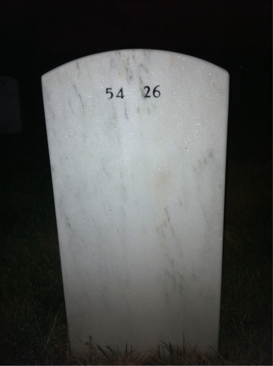 Back of headstone — Michael Maynard