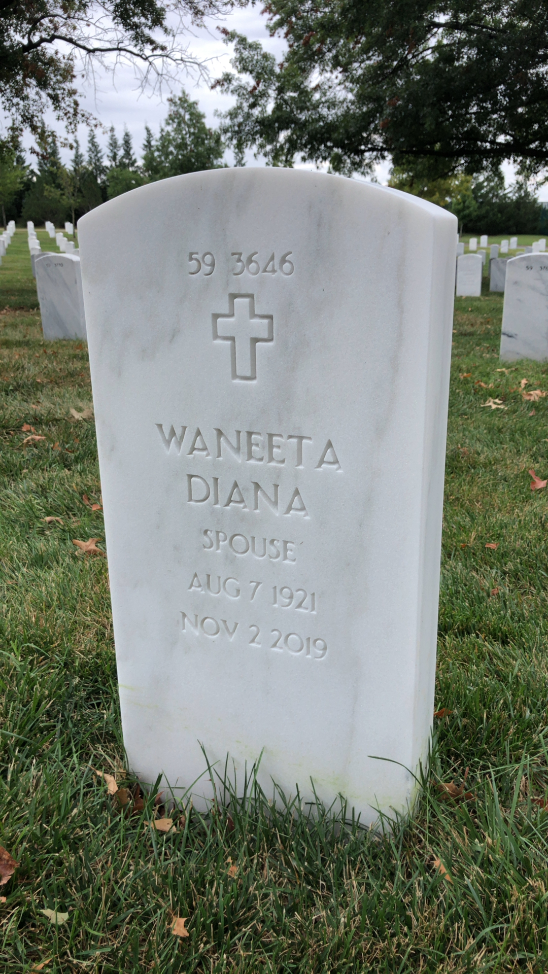 Back of headstone — Munroe Boersema