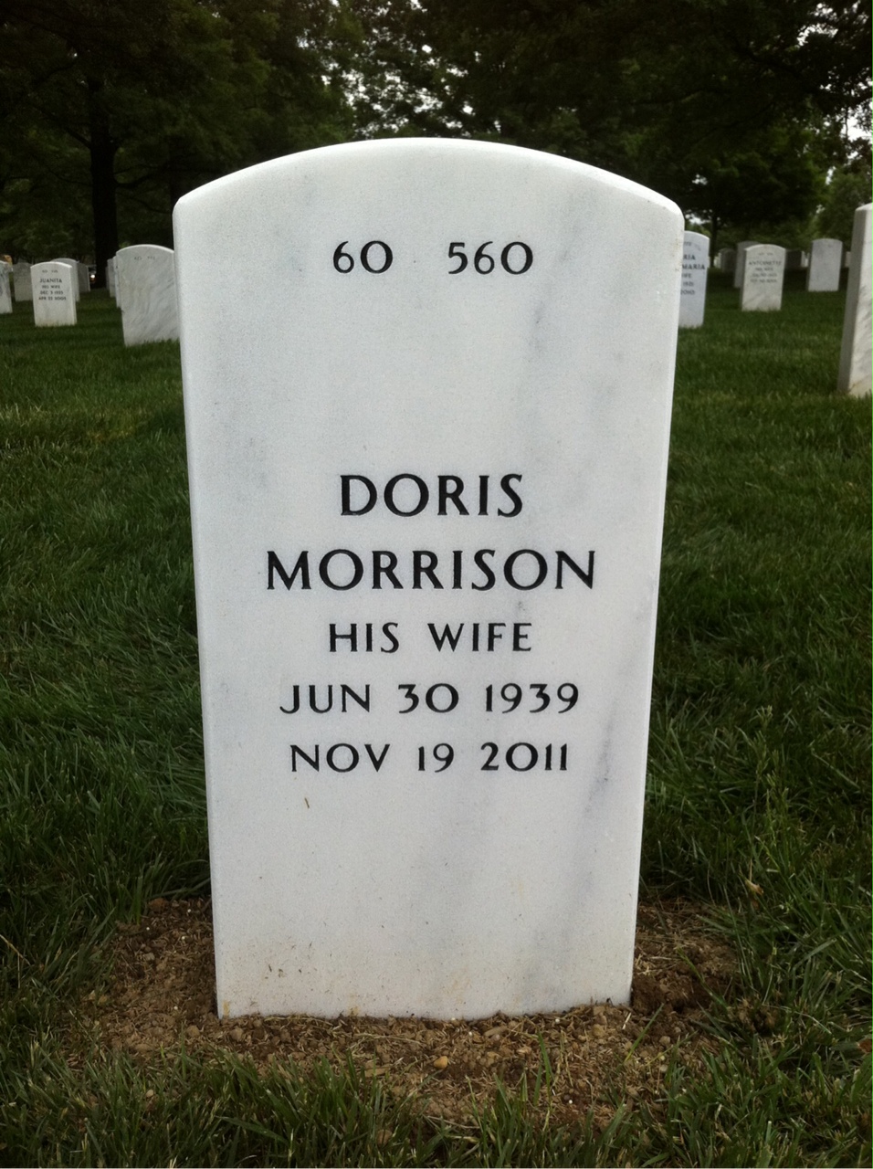 Back of headstone — Robert Service