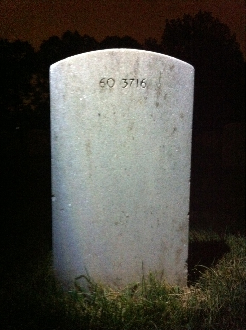 Back of headstone — William Bradford Taylor