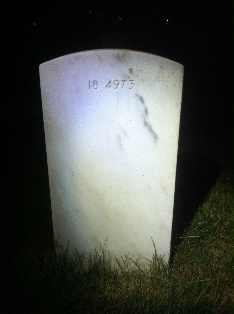 Back of headstone — John Multerer