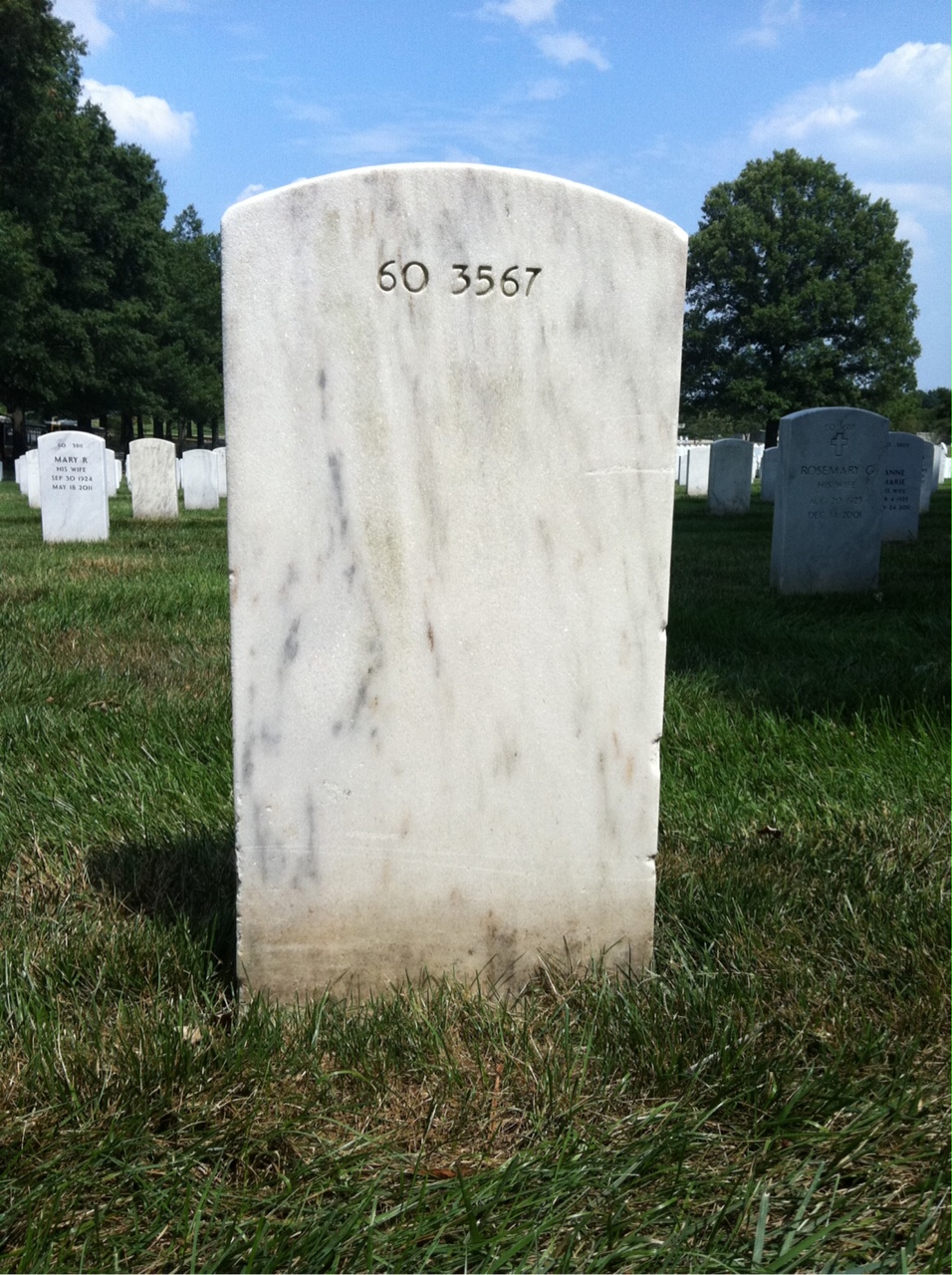 Back of headstone — William Edward Duncan