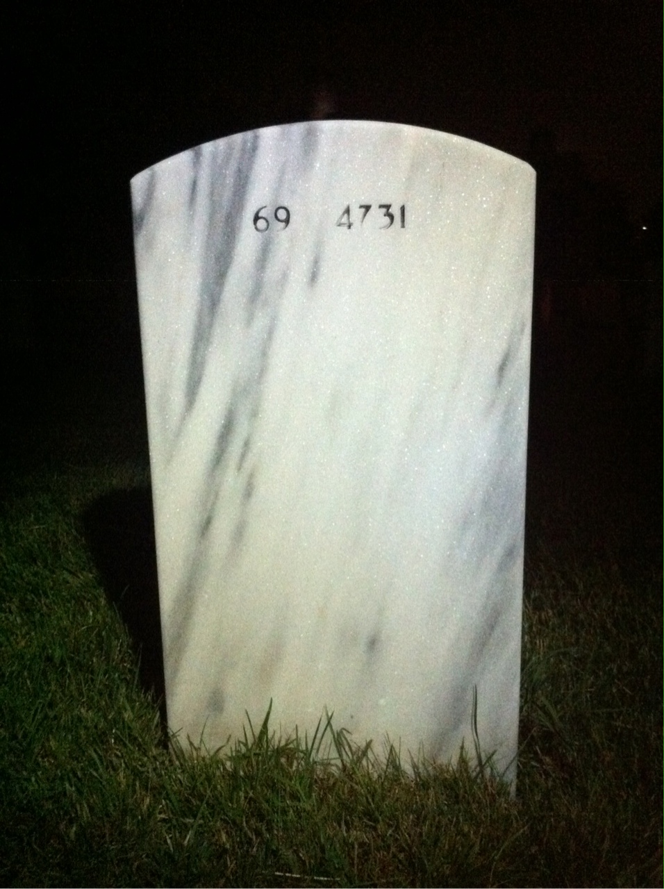 Back of headstone — W Turner
