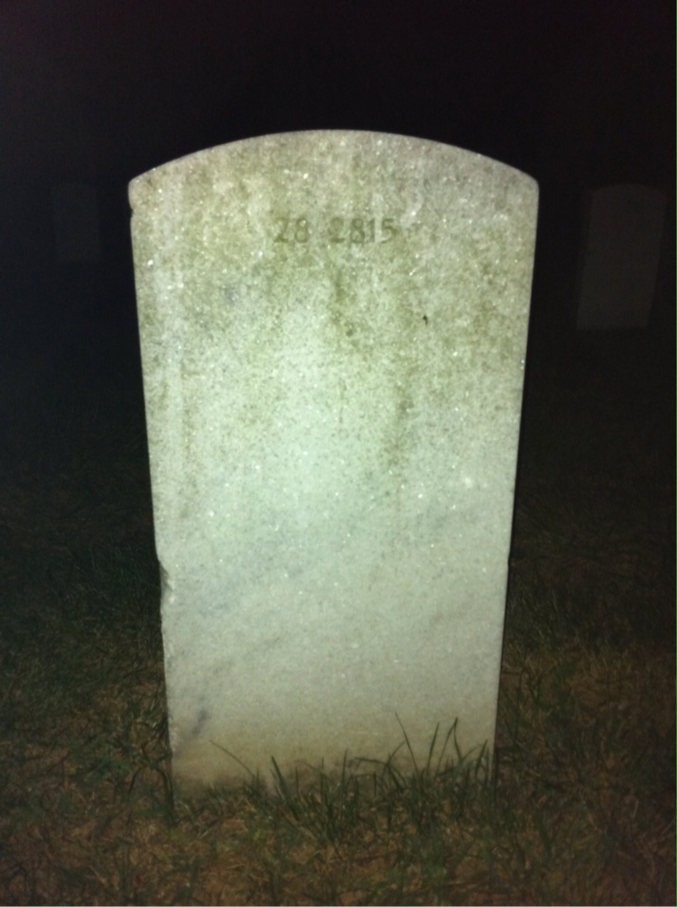 Back of headstone — Thelma Boswell