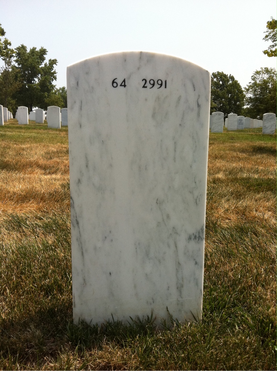 Back of headstone — Richard Wilson