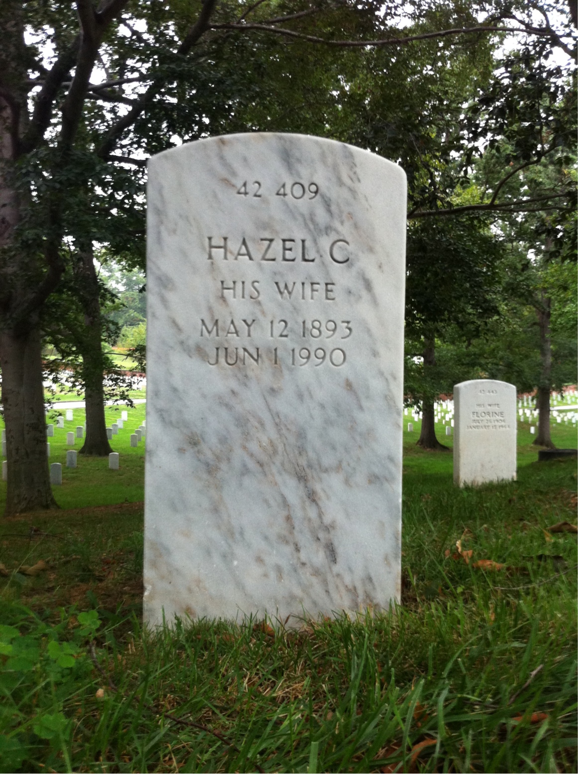Back of headstone — William Reeve Bowron