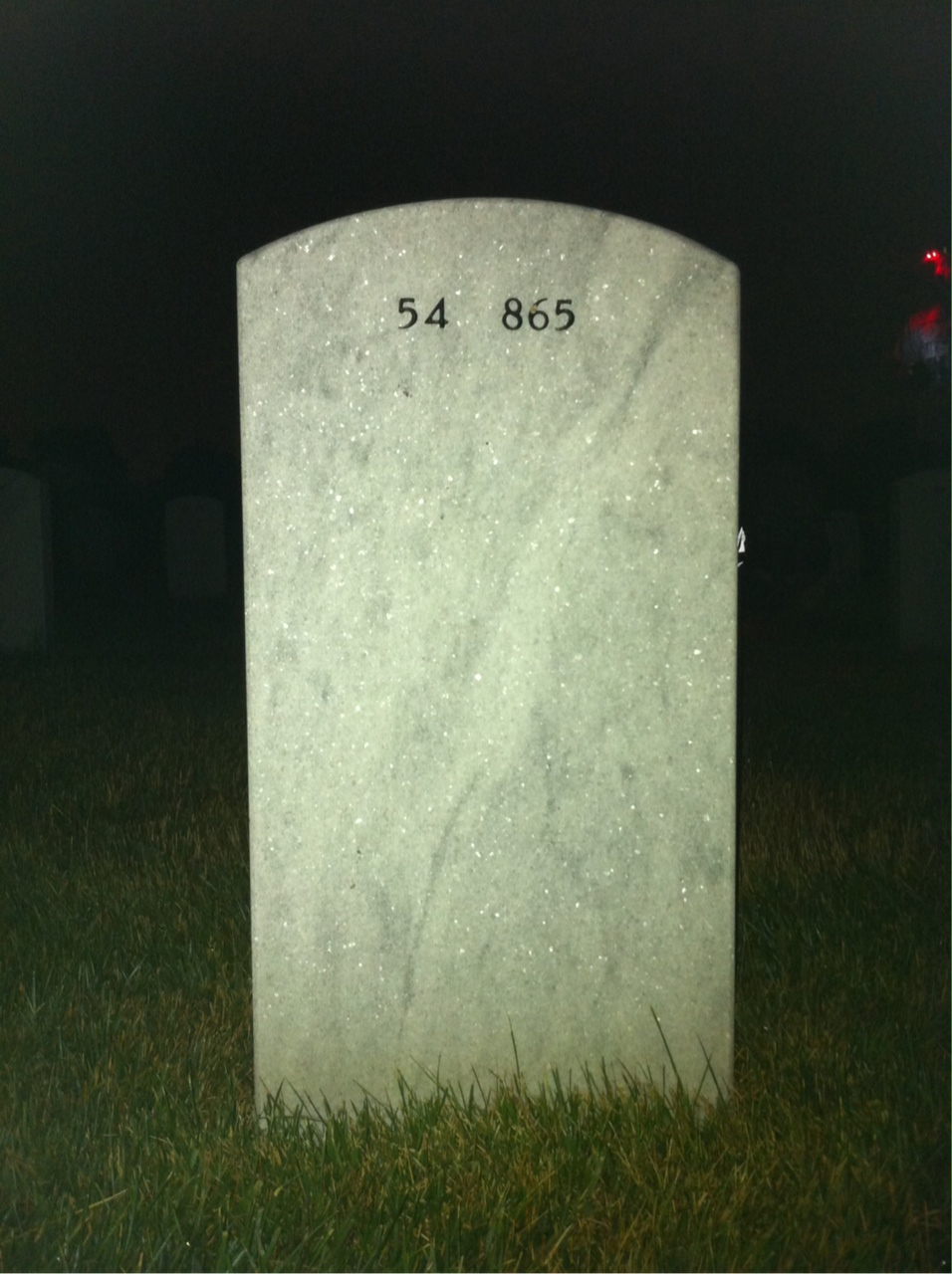 Back of headstone — Rudolf Walther
