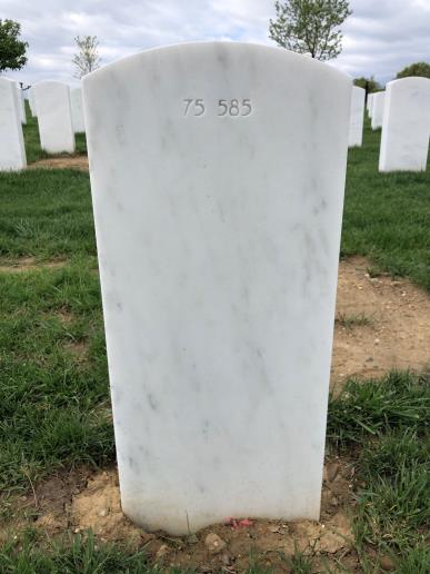 Back of headstone — Sanford Morton