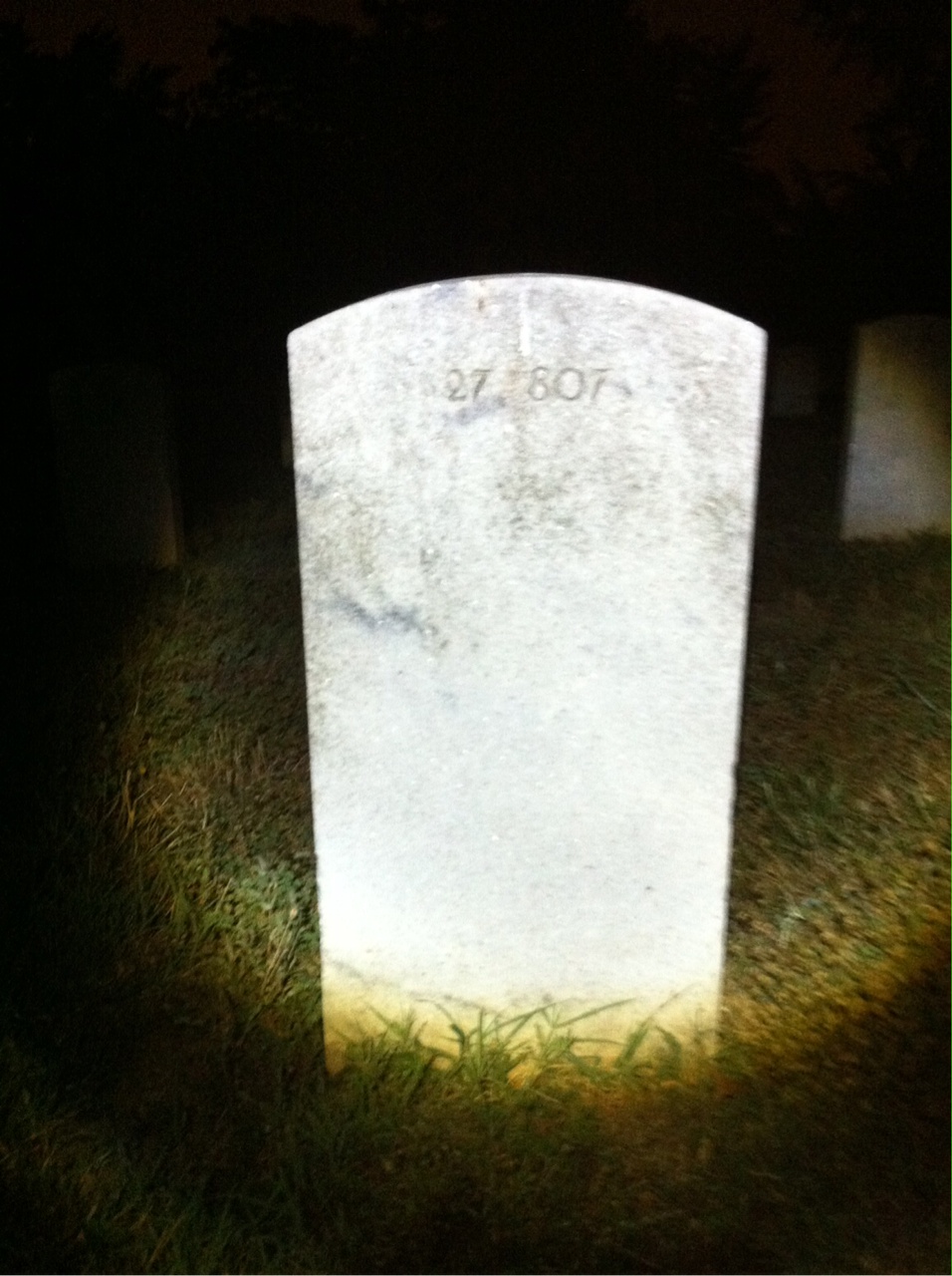 Back of headstone — Franz Mitzel