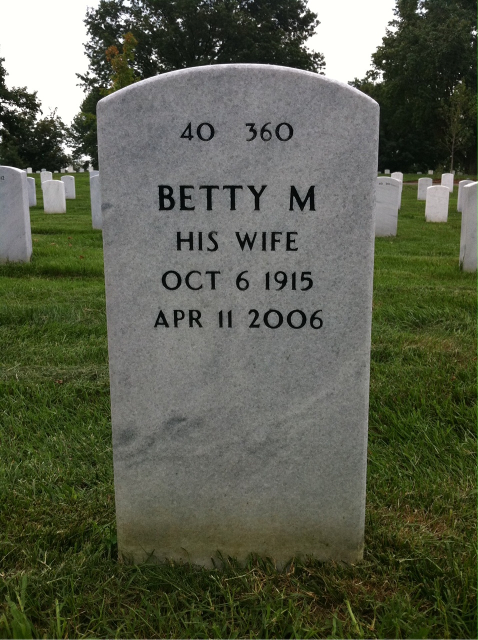 Back of headstone — William Rooney