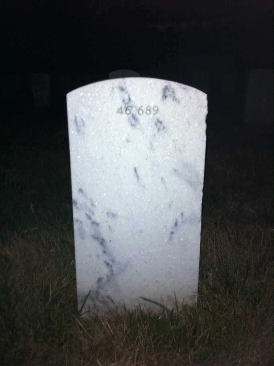 Back of headstone — Wendell Anderson