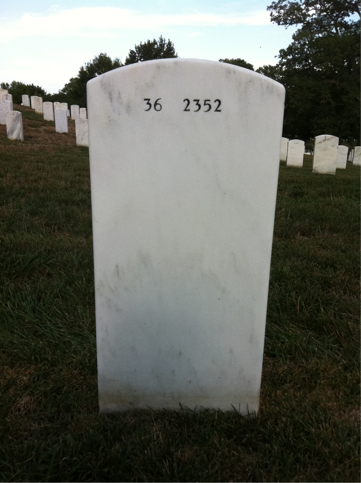 Back of headstone — Willie Grant