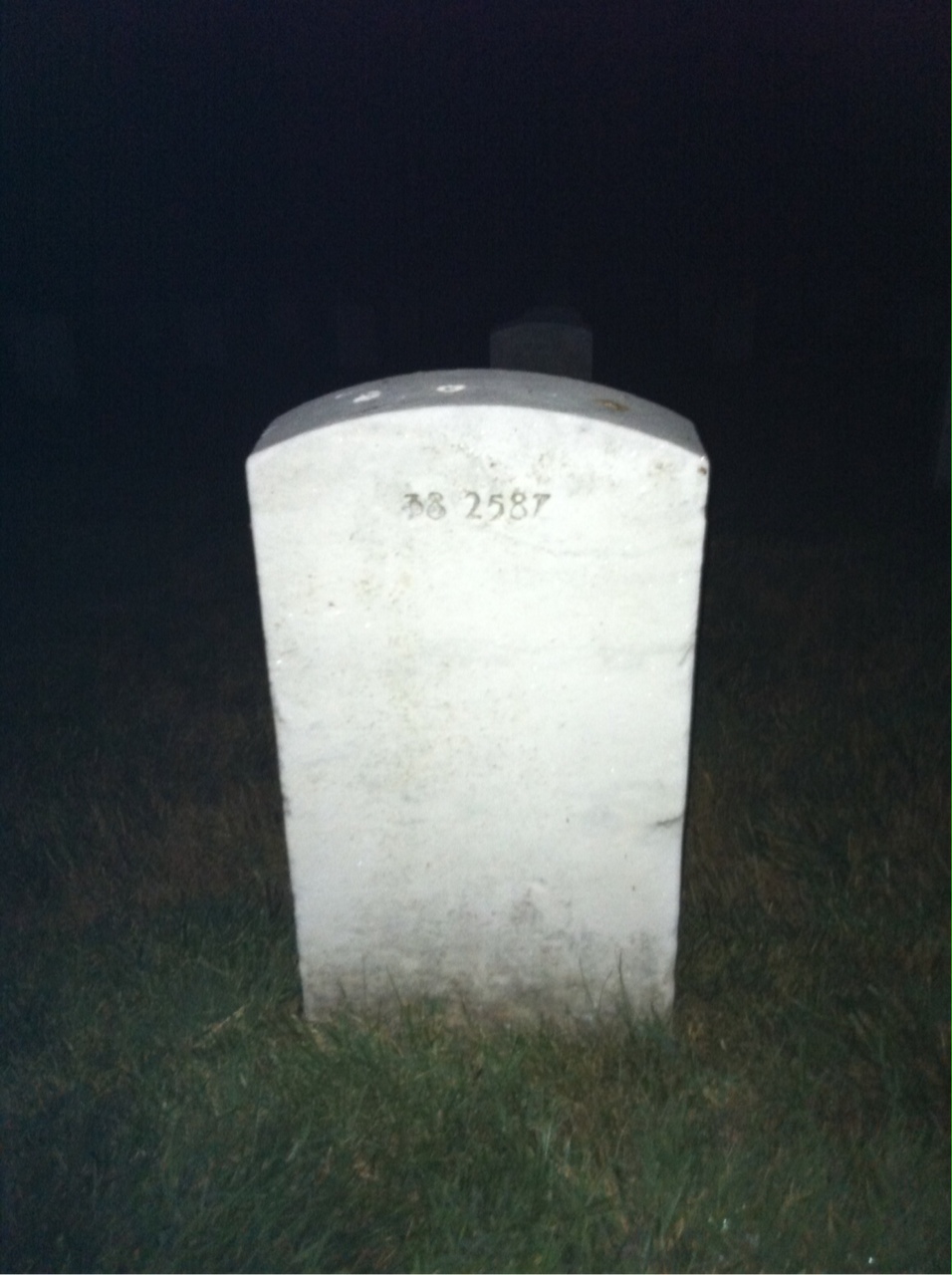 Back of headstone — Thomas Murphy