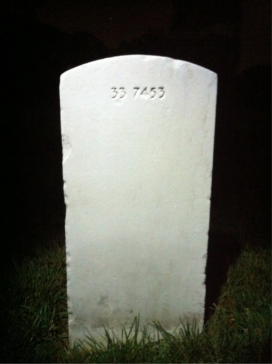 Back of headstone — Barbara Amerman