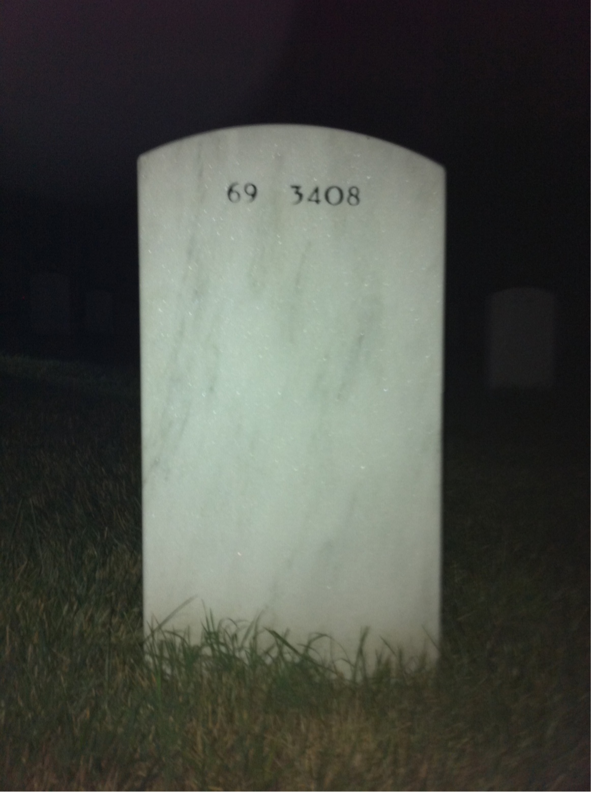 Back of headstone — Frederick Vivenzio