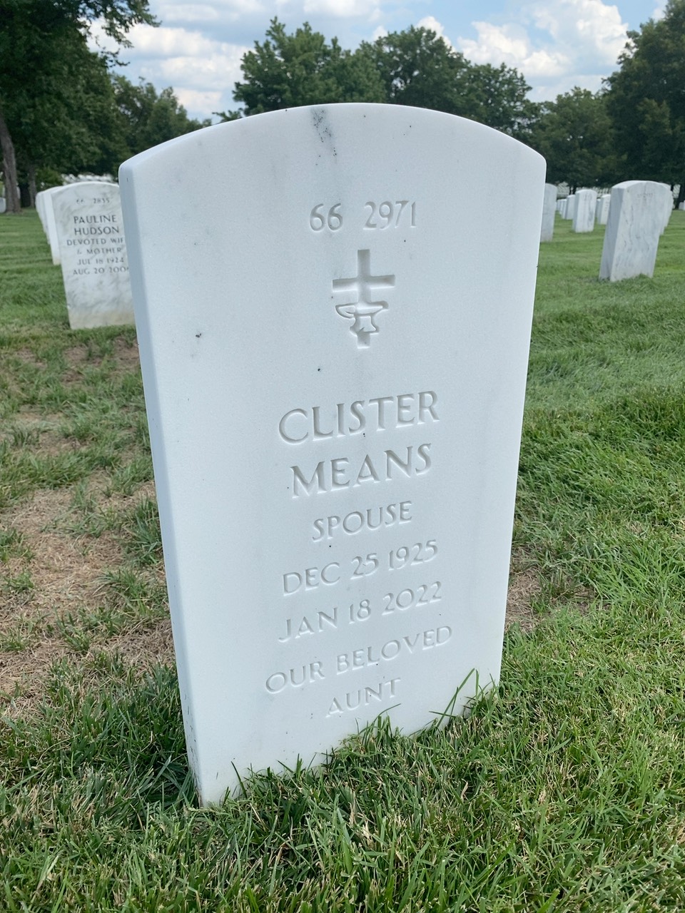 Back of headstone — John Lyles