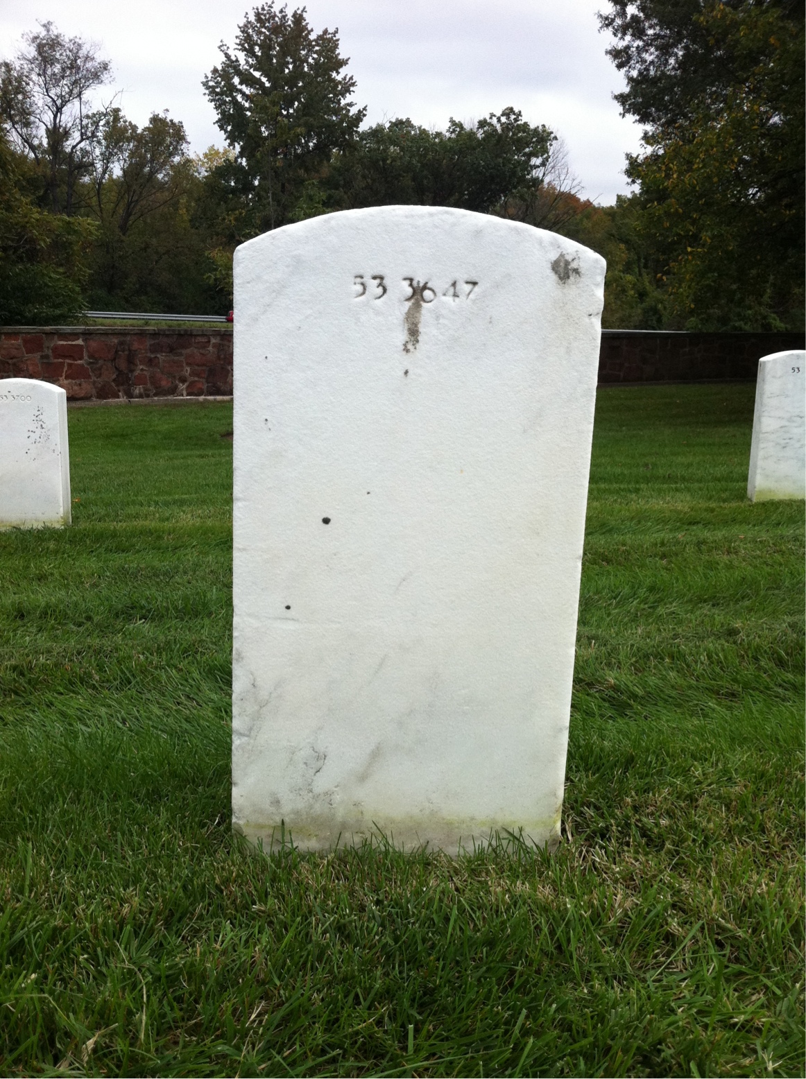 Back of headstone — Henry Murphy