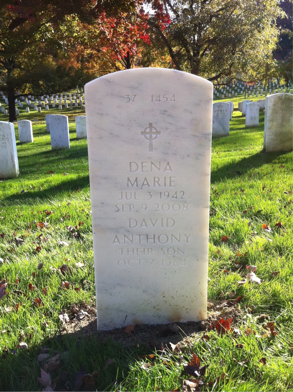Back of headstone — Robert Moon
