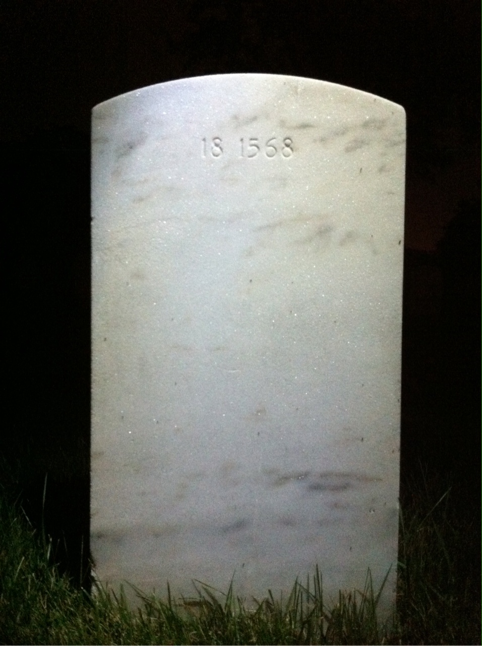 Back of headstone — George Berg