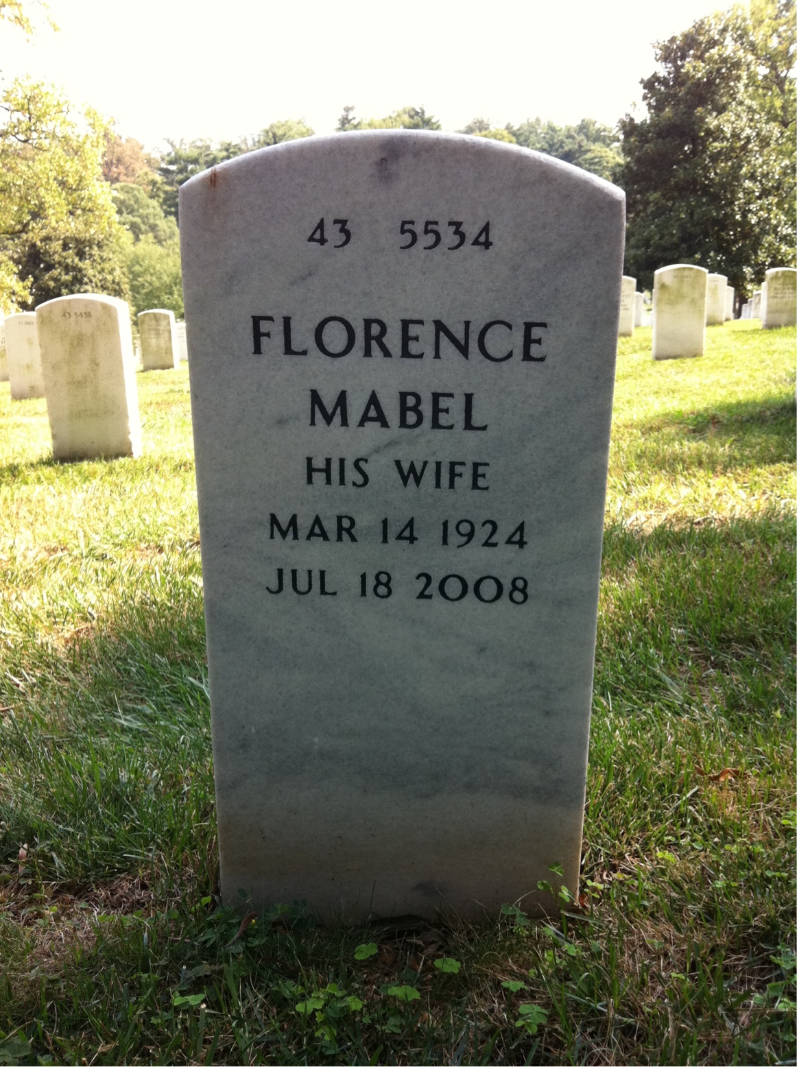 Back of headstone — Edward Moreira