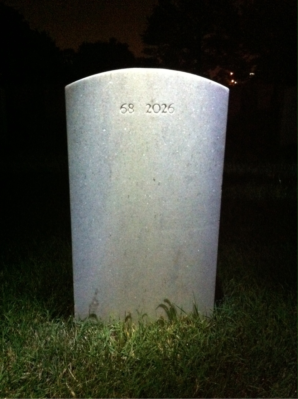 Back of headstone — Wayne Micheal Doman