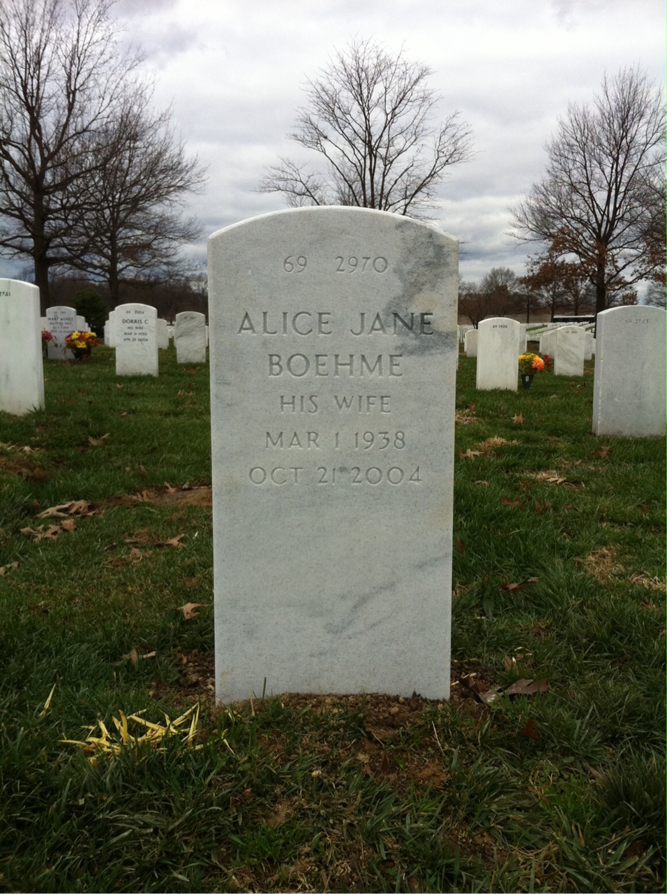 Back of headstone — George Macpherson