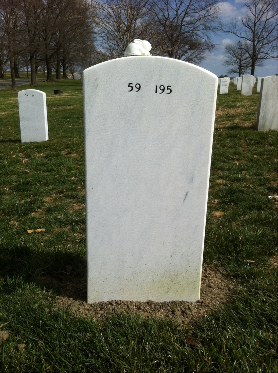 Back of headstone — Charles Goldschmid