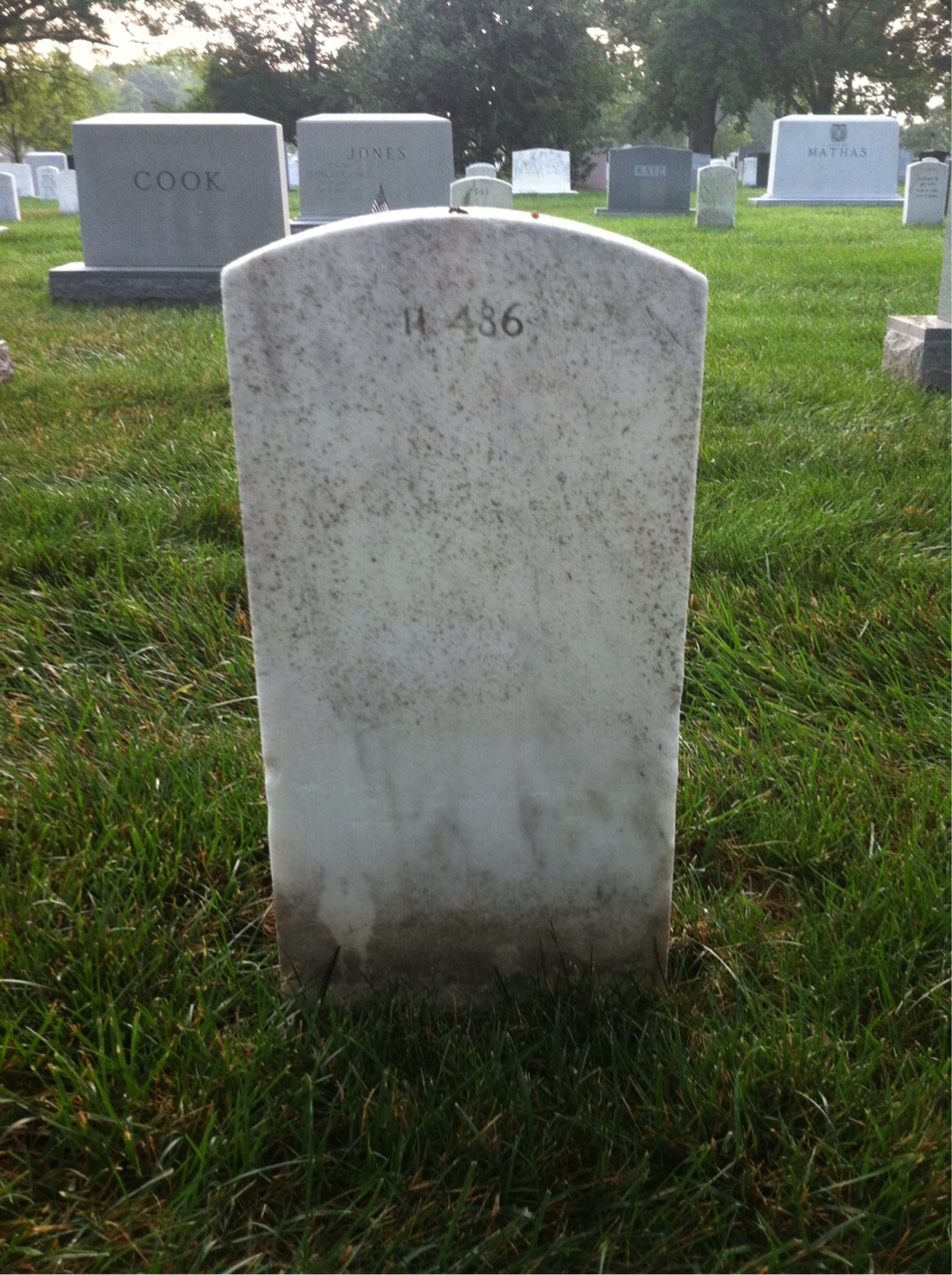 Back of headstone — Anna Murphy