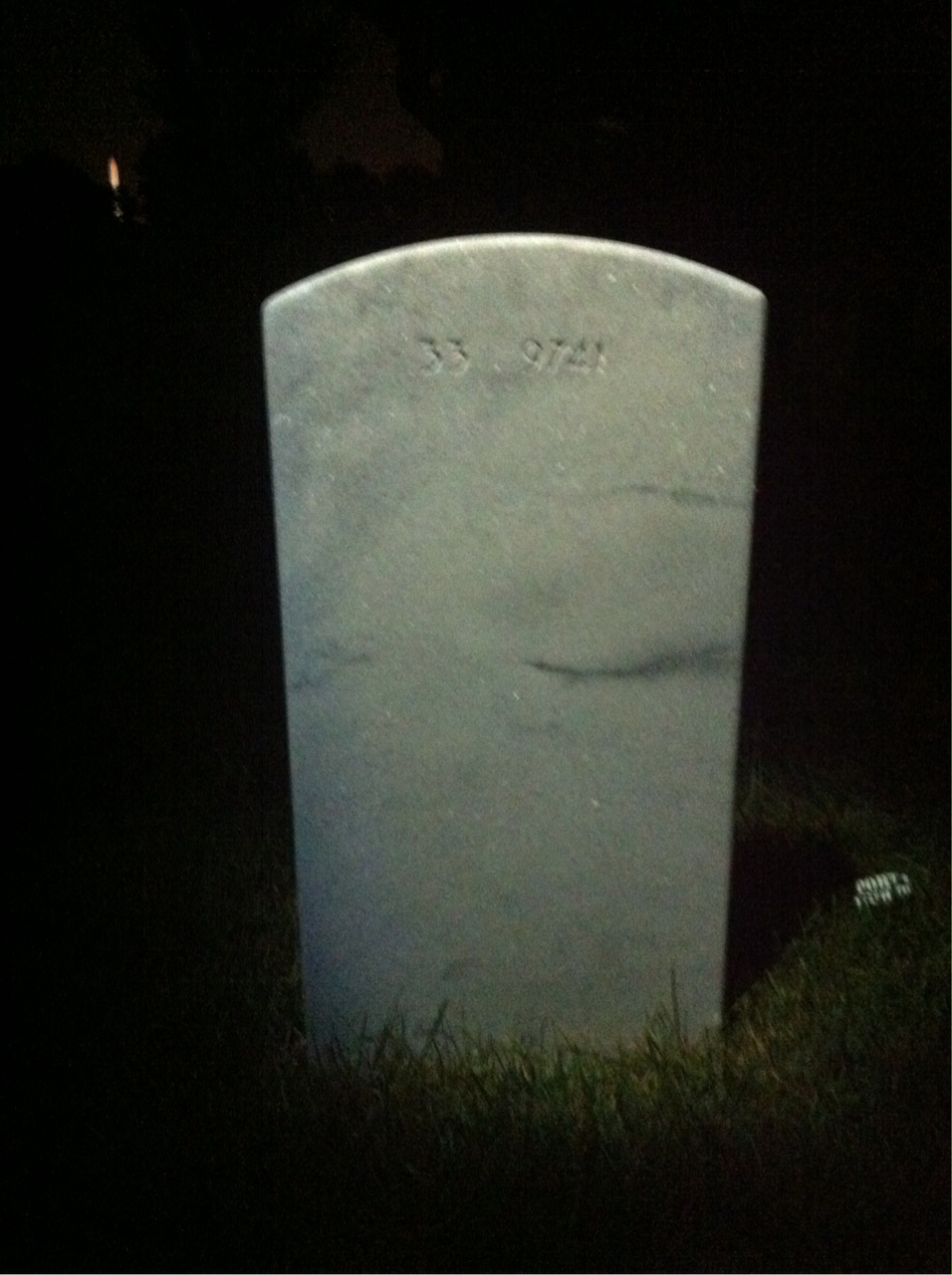 Back of headstone — Michael Smith
