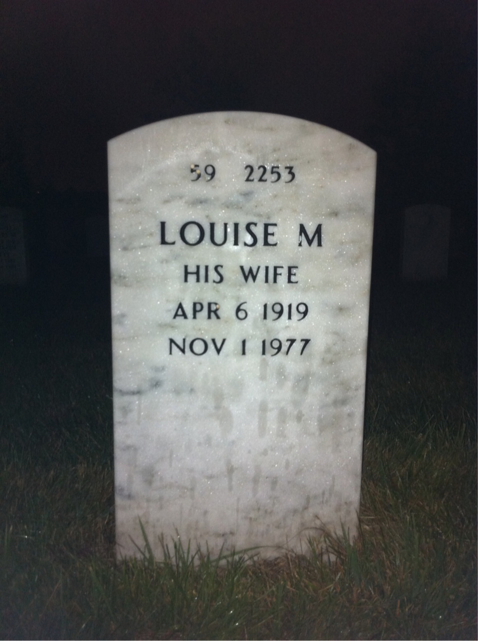 Back of headstone — Andrew Kowalick