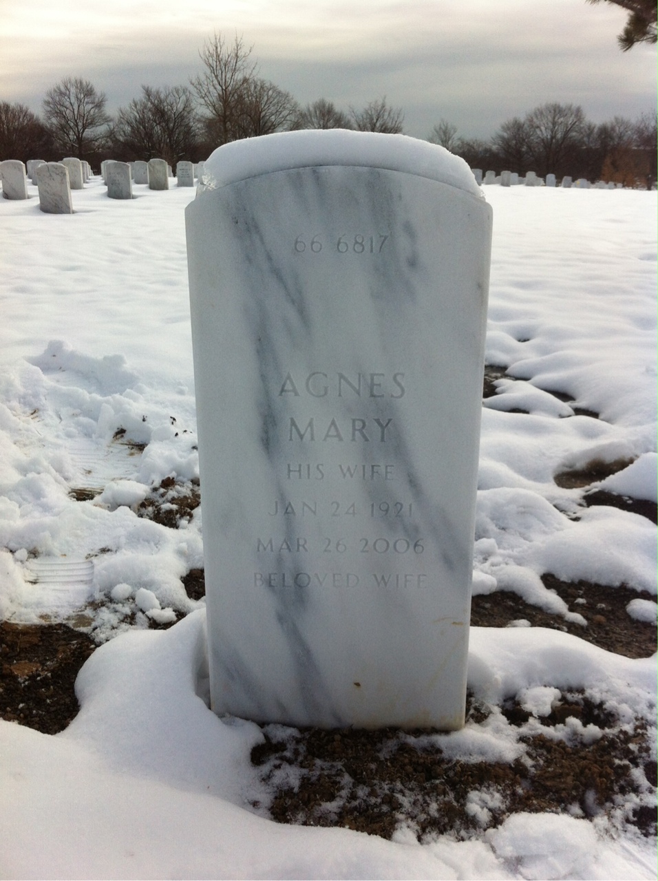 Back of headstone — Edward Kenney