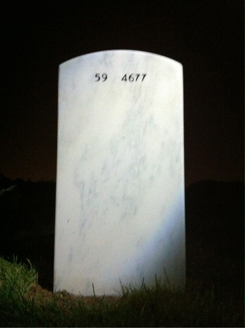 Back of headstone — Willie Mitchell