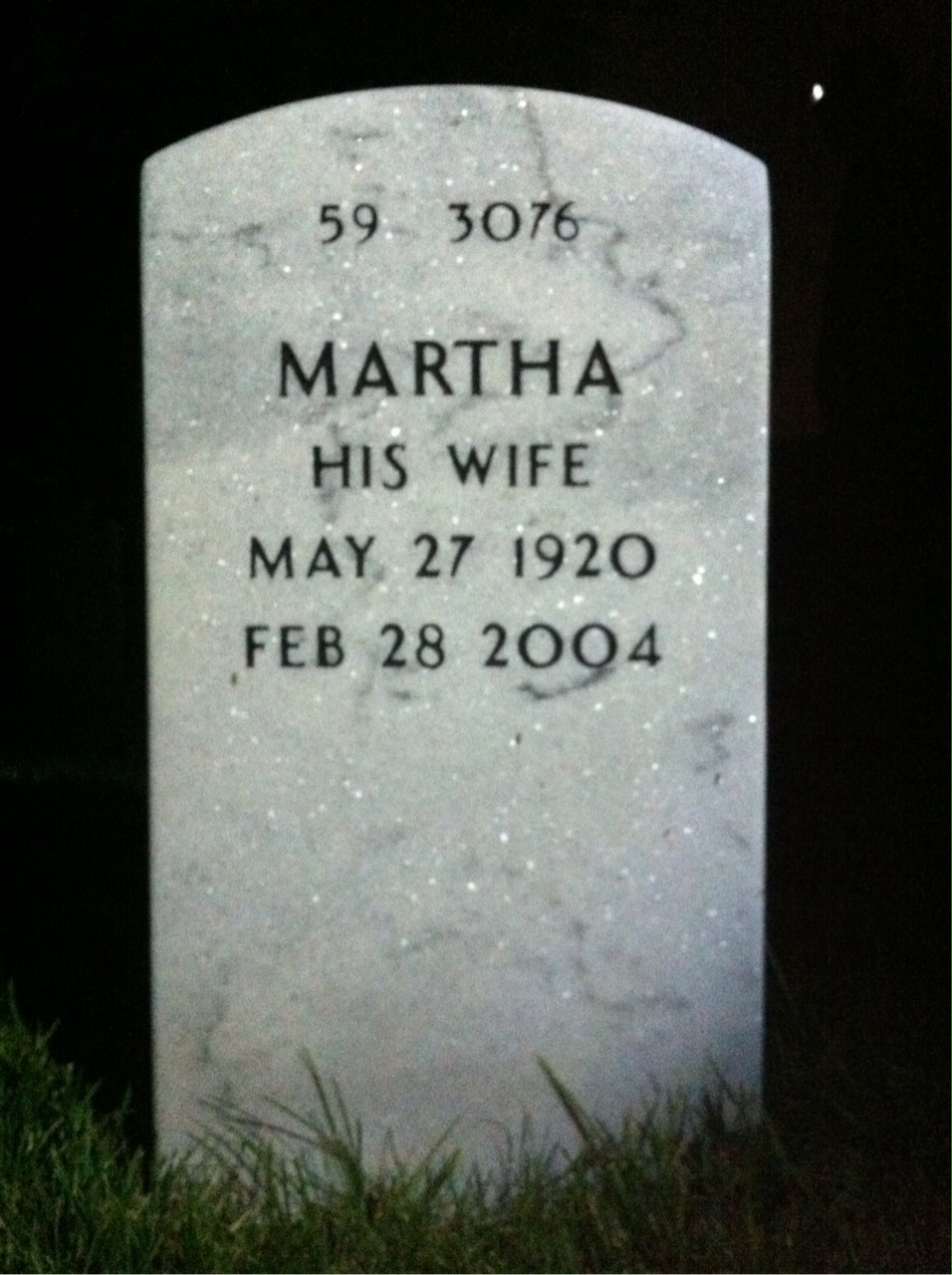 Back of headstone — William Rusk