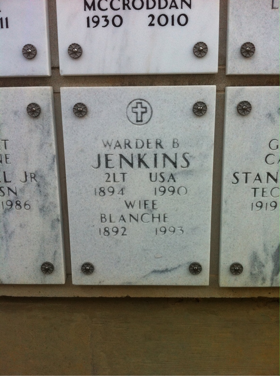 Warder B Jenkins