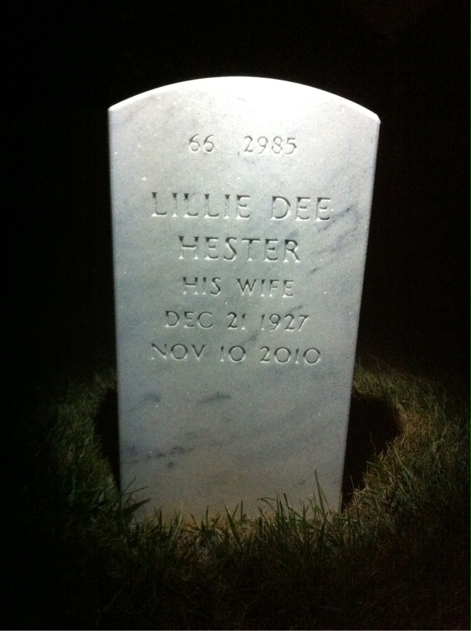 Back of headstone — James Nowell