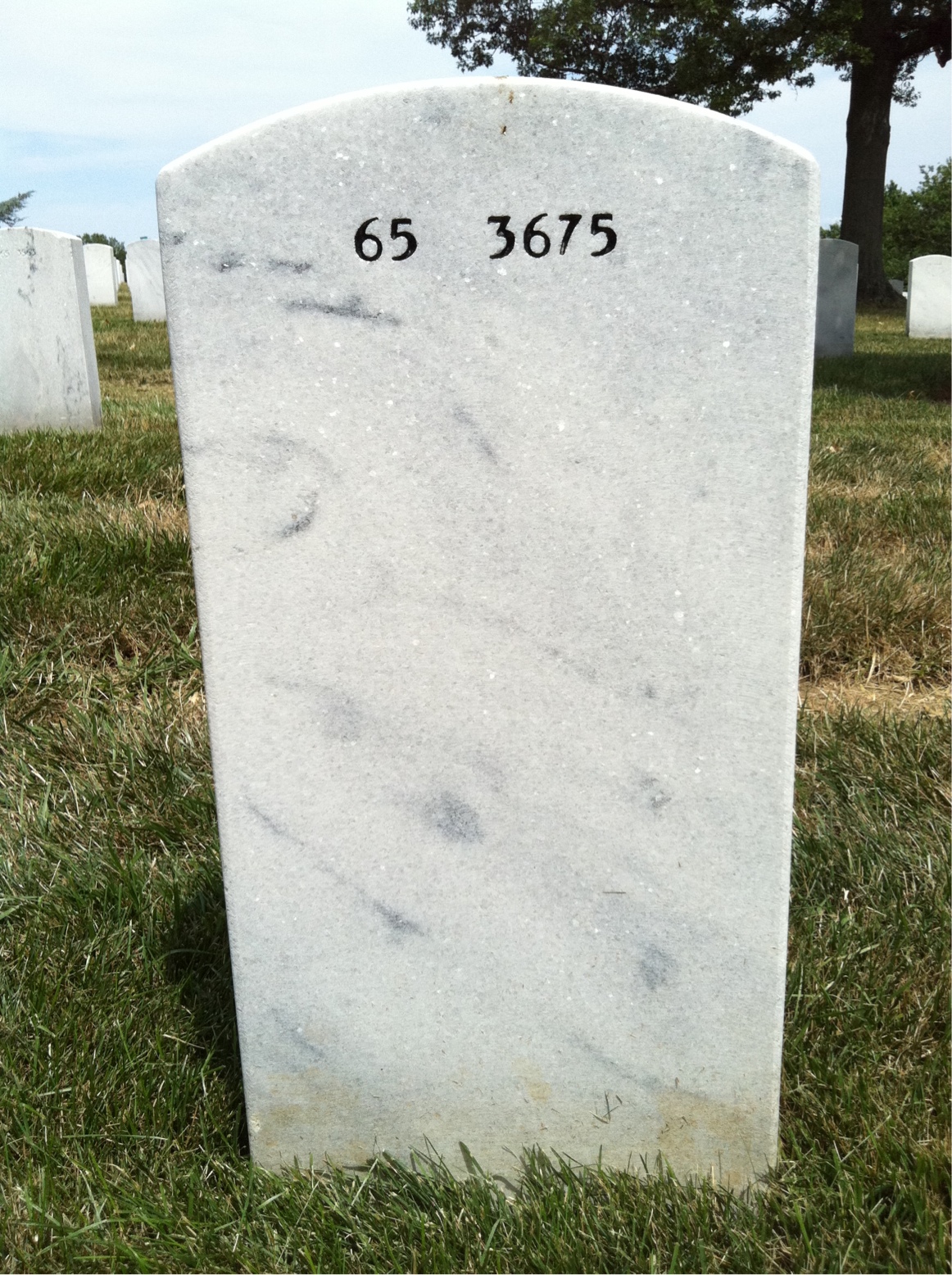 Back of headstone — Stanley Alan Grezlik