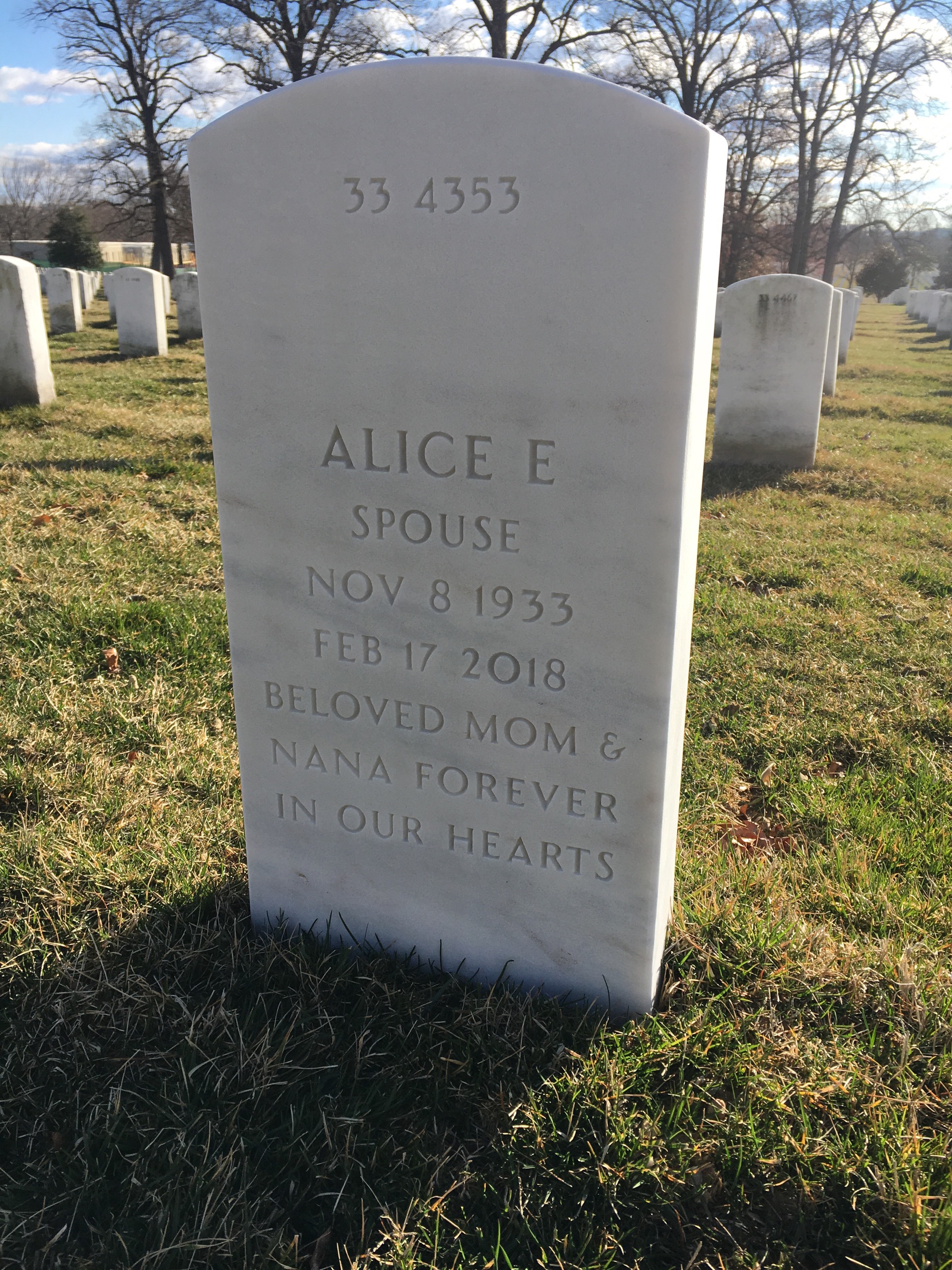 Back of headstone — Joseph Spadaro