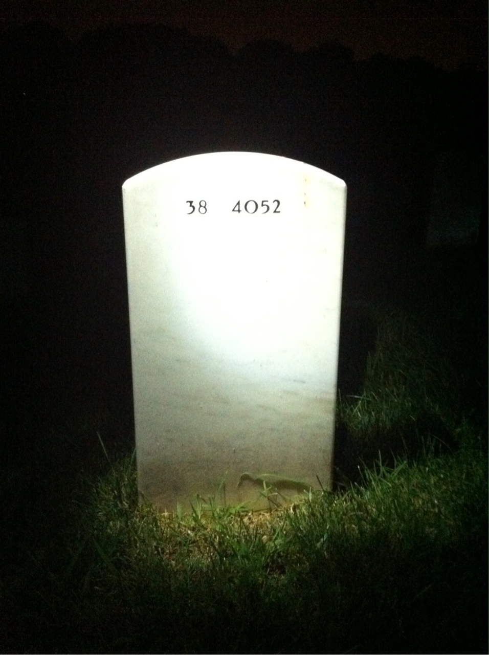 Back of headstone — Kim Knutzon