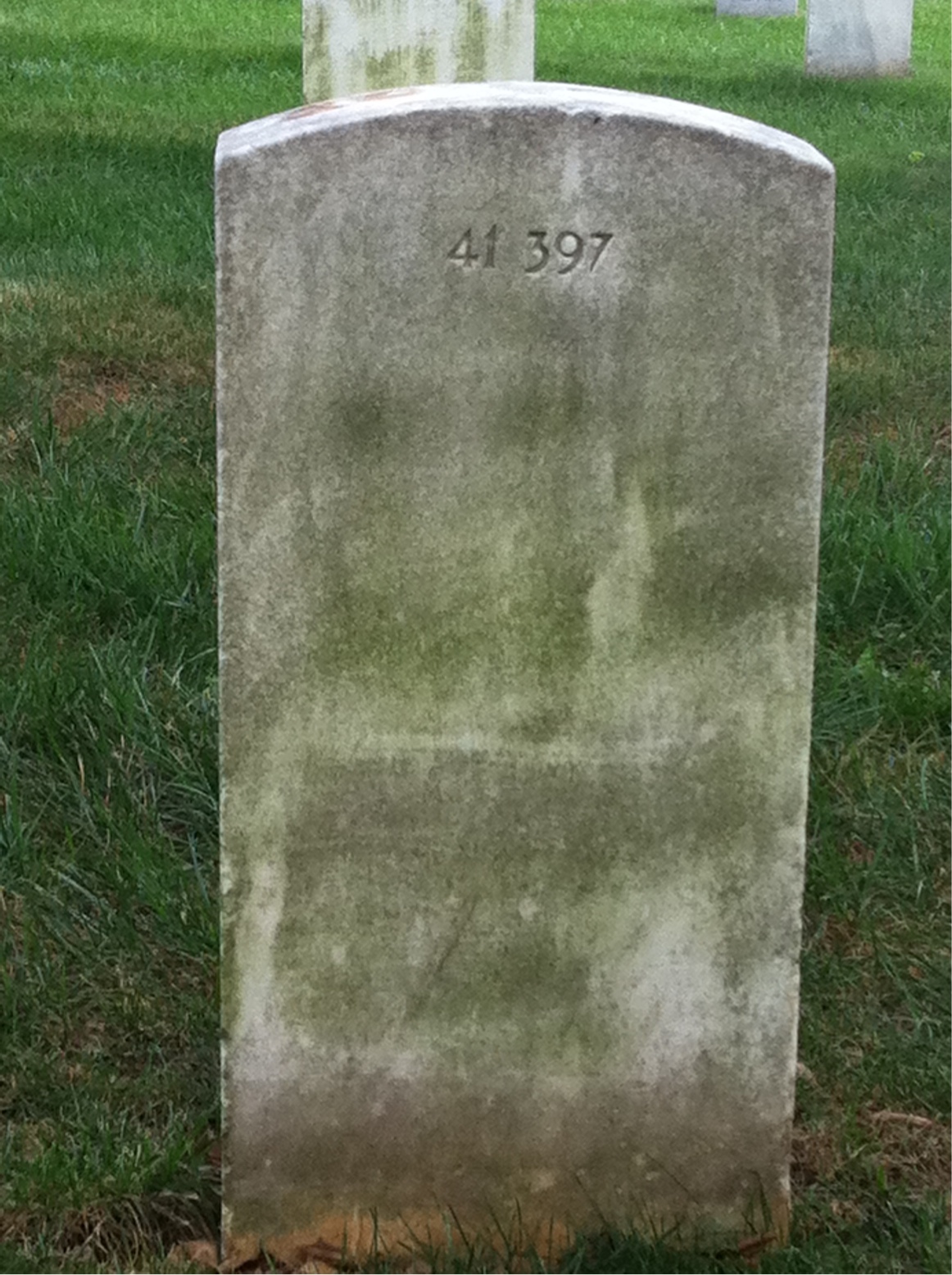 Back of headstone — William Conrad