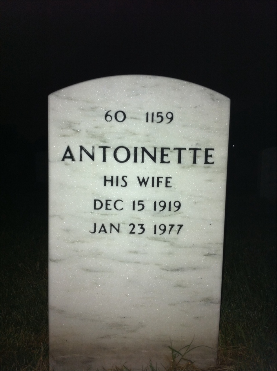 Back of headstone — Thomas Clarke