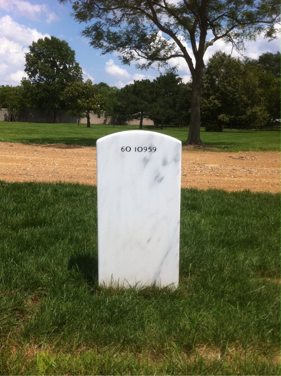 Back of headstone — William Allen