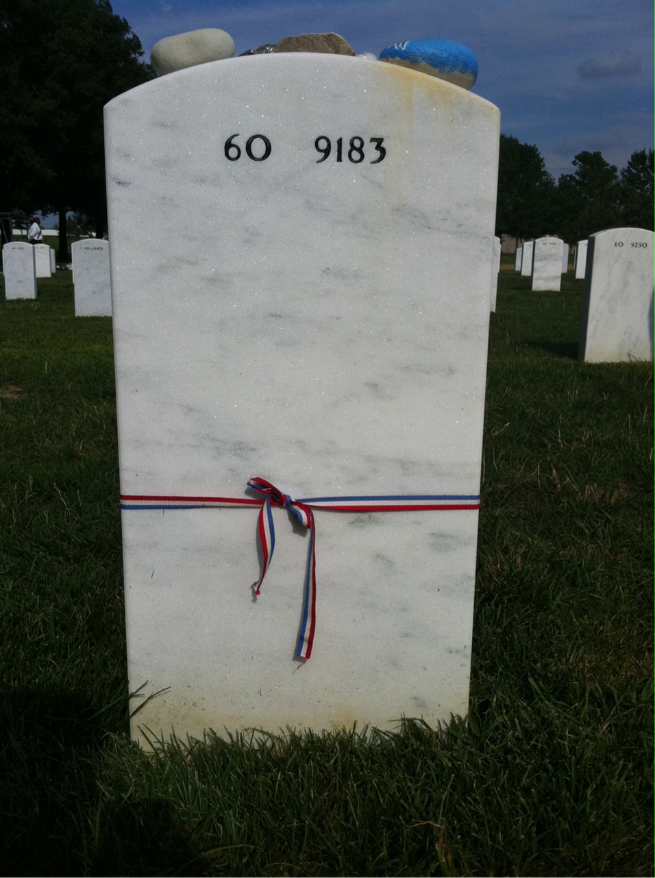 Back of headstone — Todd William Weaver