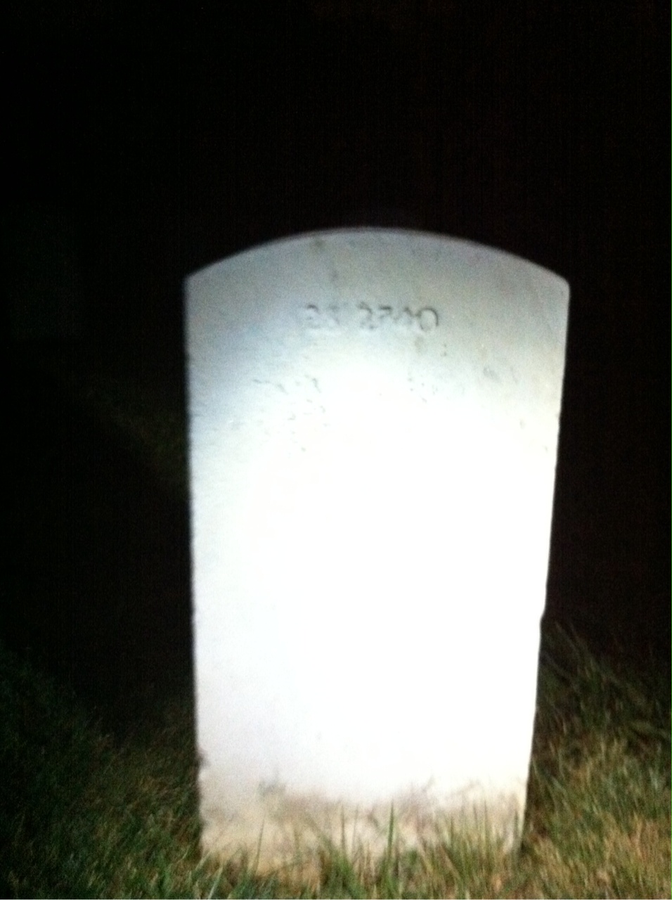 Back of headstone — Earl Baldwin