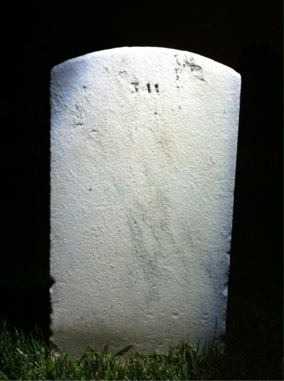 Back of headstone — Harry Motley