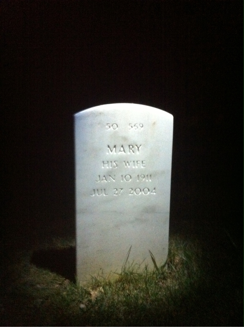 Back of headstone — Harvey Bauss