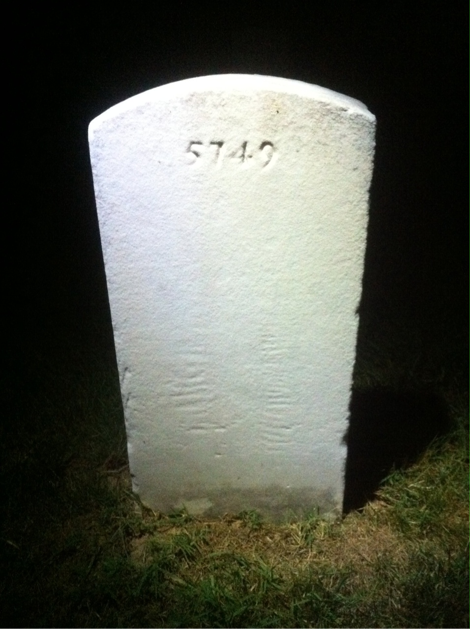 Back of headstone — Russell Mundorff