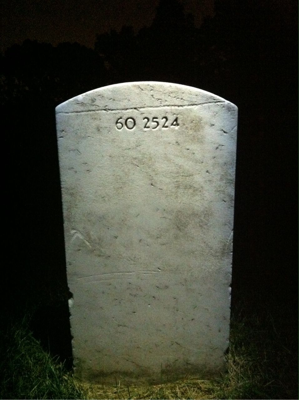 Back of headstone — Alfred Arnd