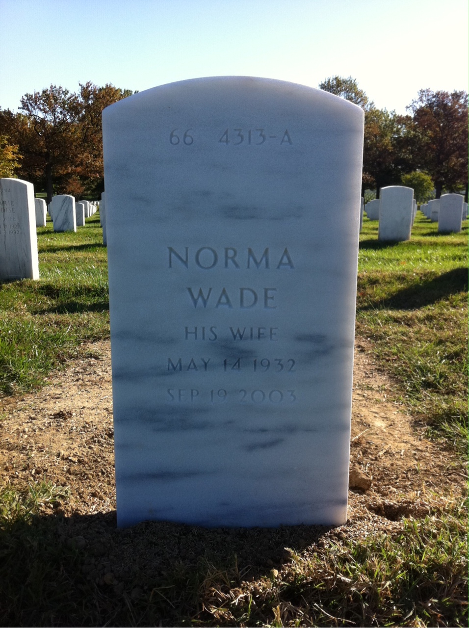 Back of headstone — James Smith