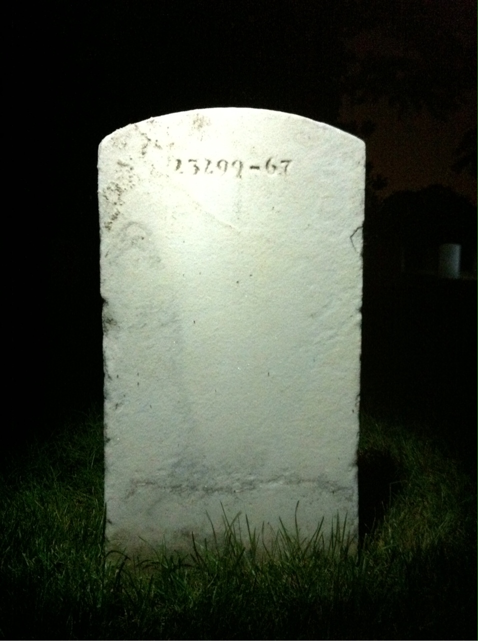 Back of headstone — Robert Antes