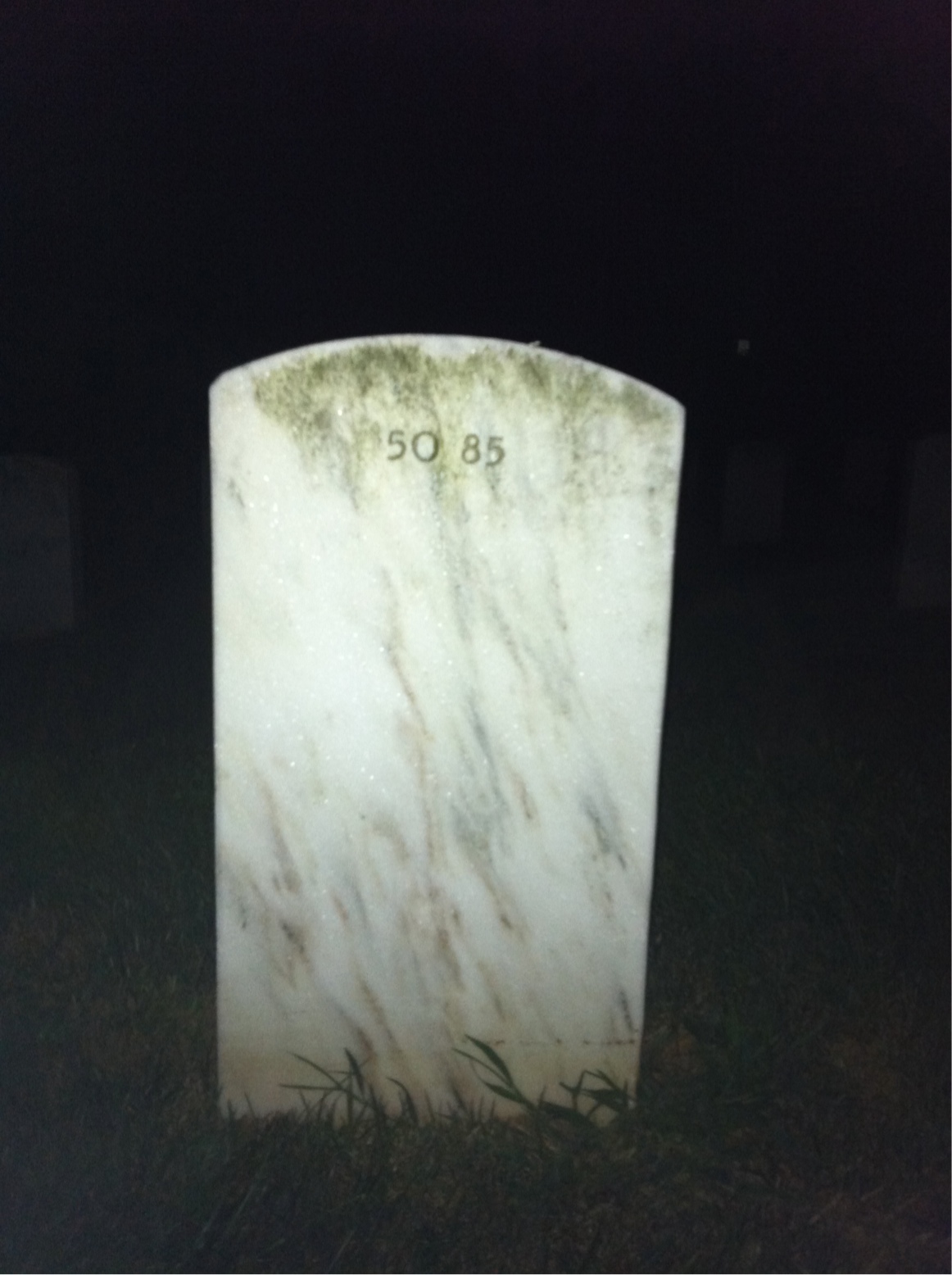 Back of headstone — William Migneault
